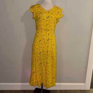 Backless floral dress